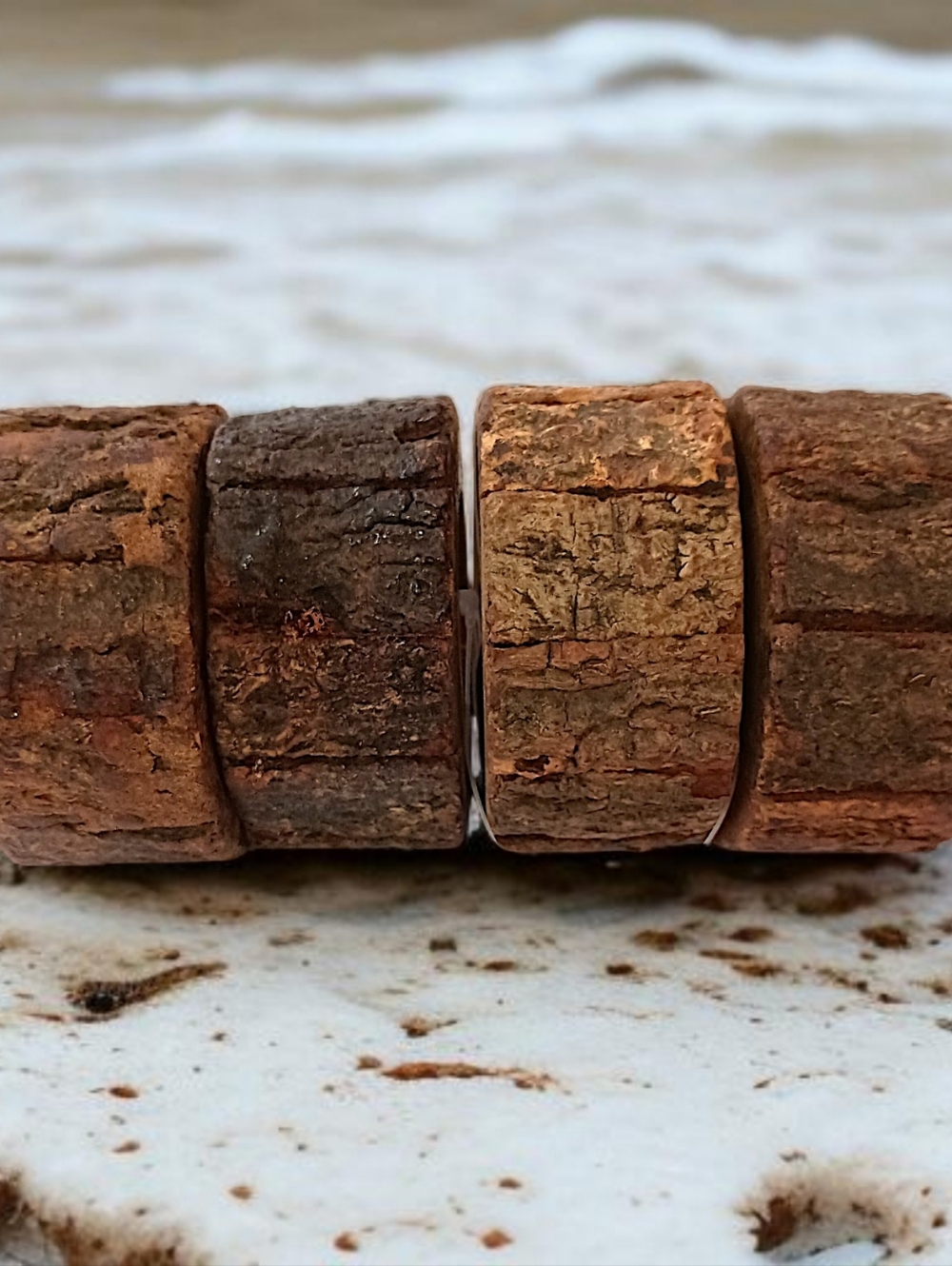 4‎ Natural Wood Bark Live Edge Napkin Rings Rustic Farmhouse Party Events Cabin
